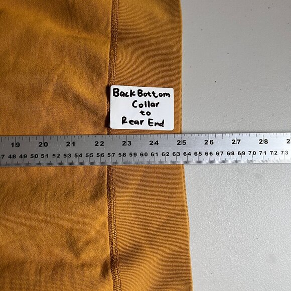 Reigning Champ Pima Cotton Crewneck Sweatshirt - Men's Size S - Mustard Yellow - Picture 8 of 8